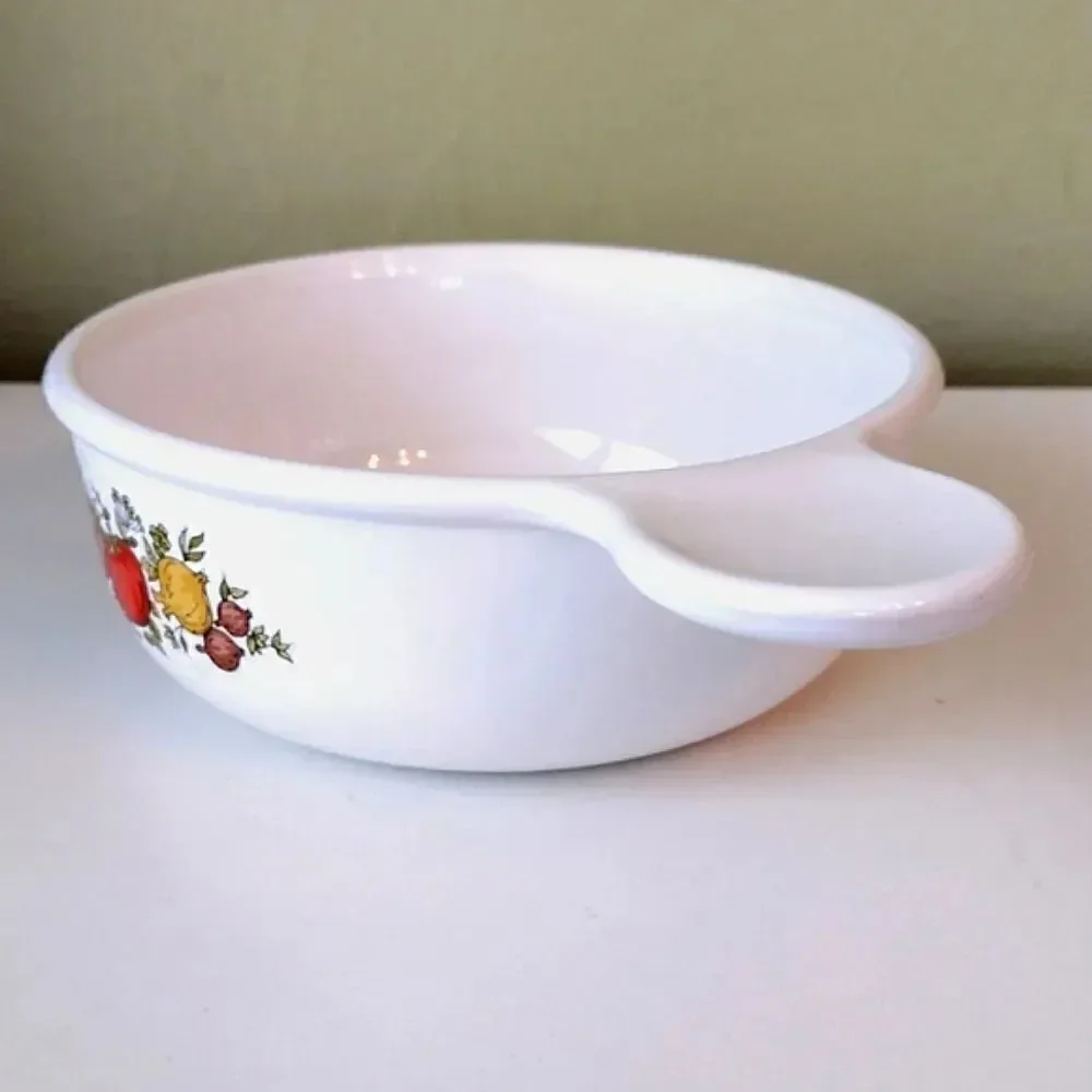 Corningware VTG Spice Of Life Print P- 150- B‎ Round Grab It Bowl